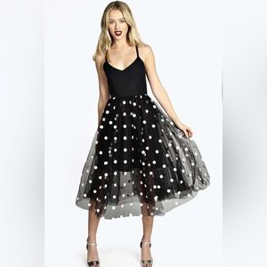 Polka dot Midi cocktail dress